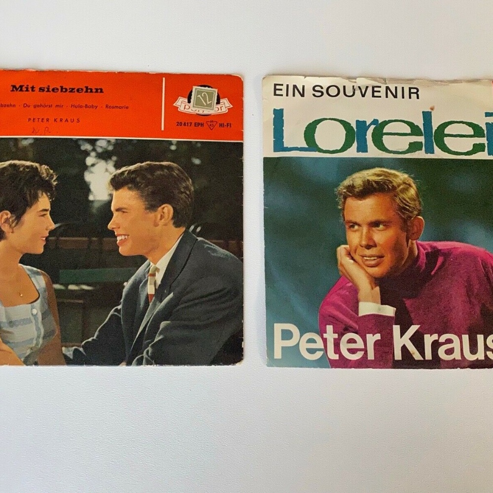 Peter Kraus Lorelei Ein Souvenir Mit Siebzehn 45 RPM 7" Vinyl Import Germany VG